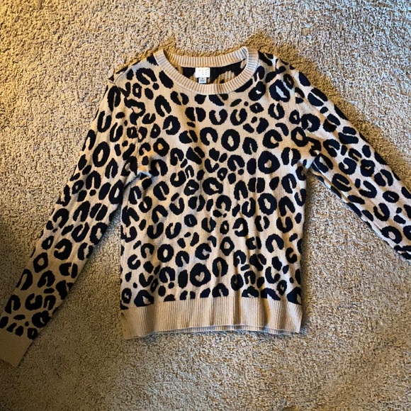 a new day Sweaters - Medium cheetah print sweater